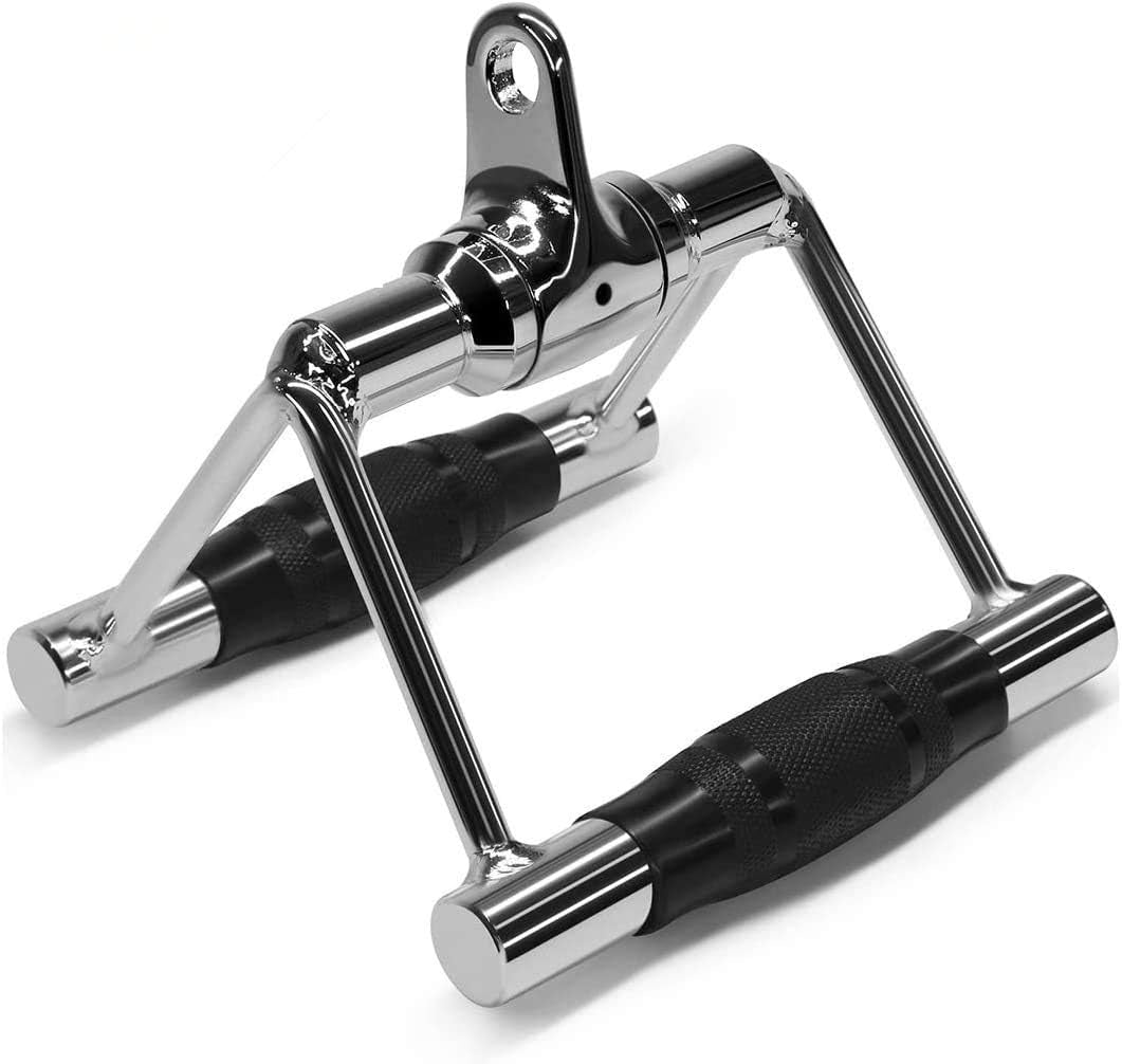 Double D Cable Machine Handle Attachments for Home Gym Pull Down Exercises