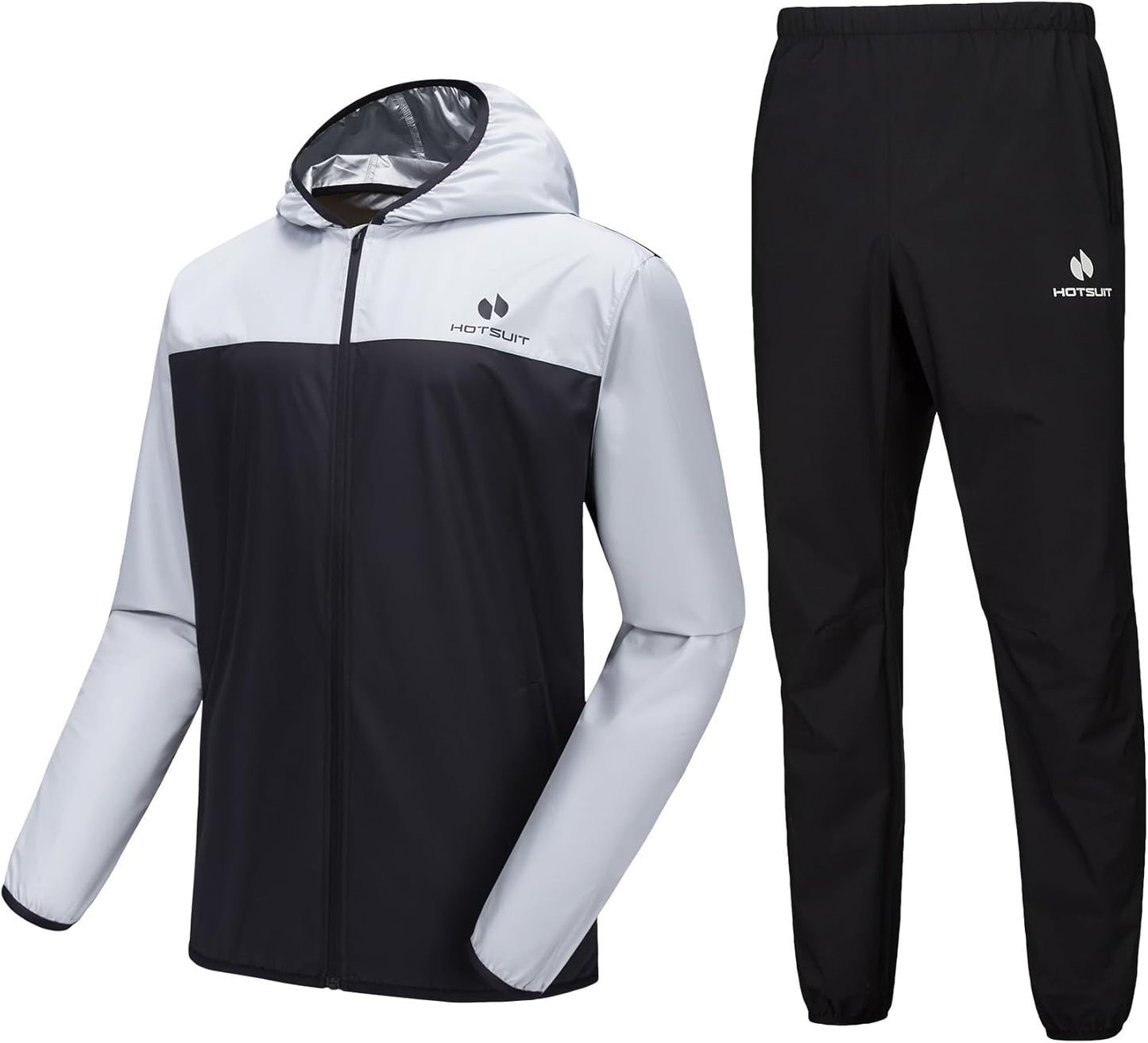 Men's Sauna Suit for Enhanced Workout Performance - Full Body Sweat Jacket and Pants